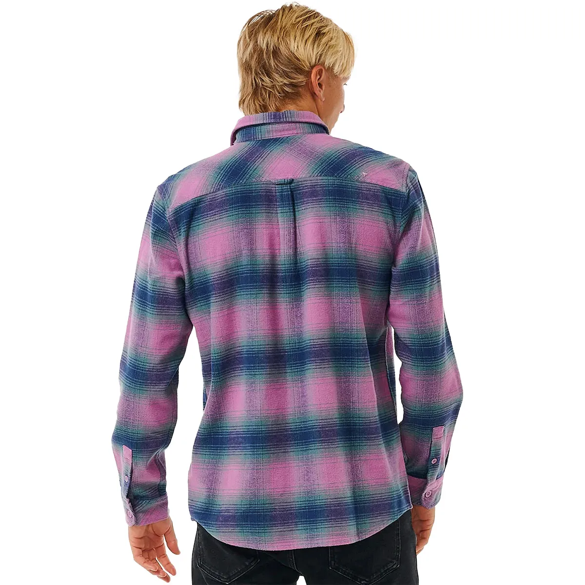 Rip Curl Count Long Sleeve Button-Up Flannel Shirt