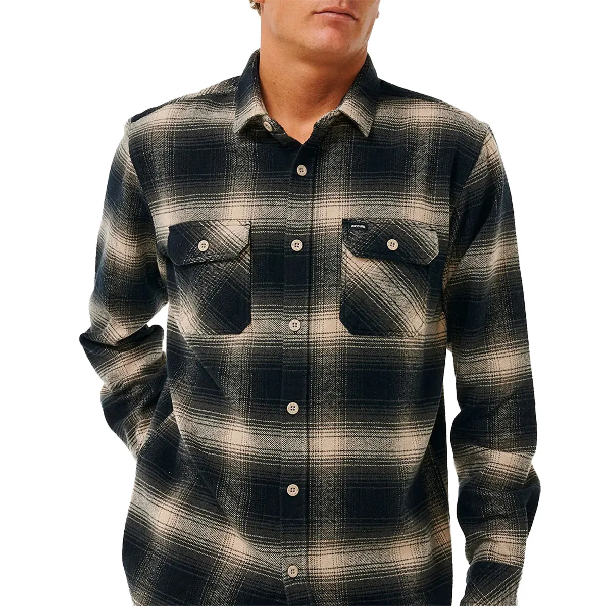 Rip Curl Count Long Sleeve Button-Up Flannel Shirt