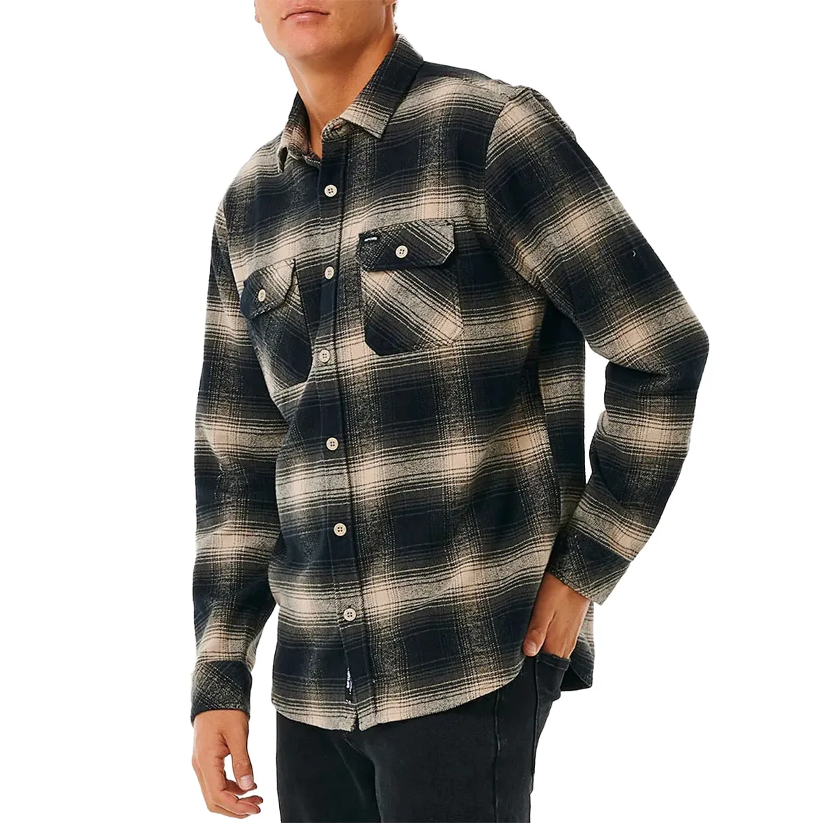 Rip Curl Count Long Sleeve Button-Up Flannel Shirt