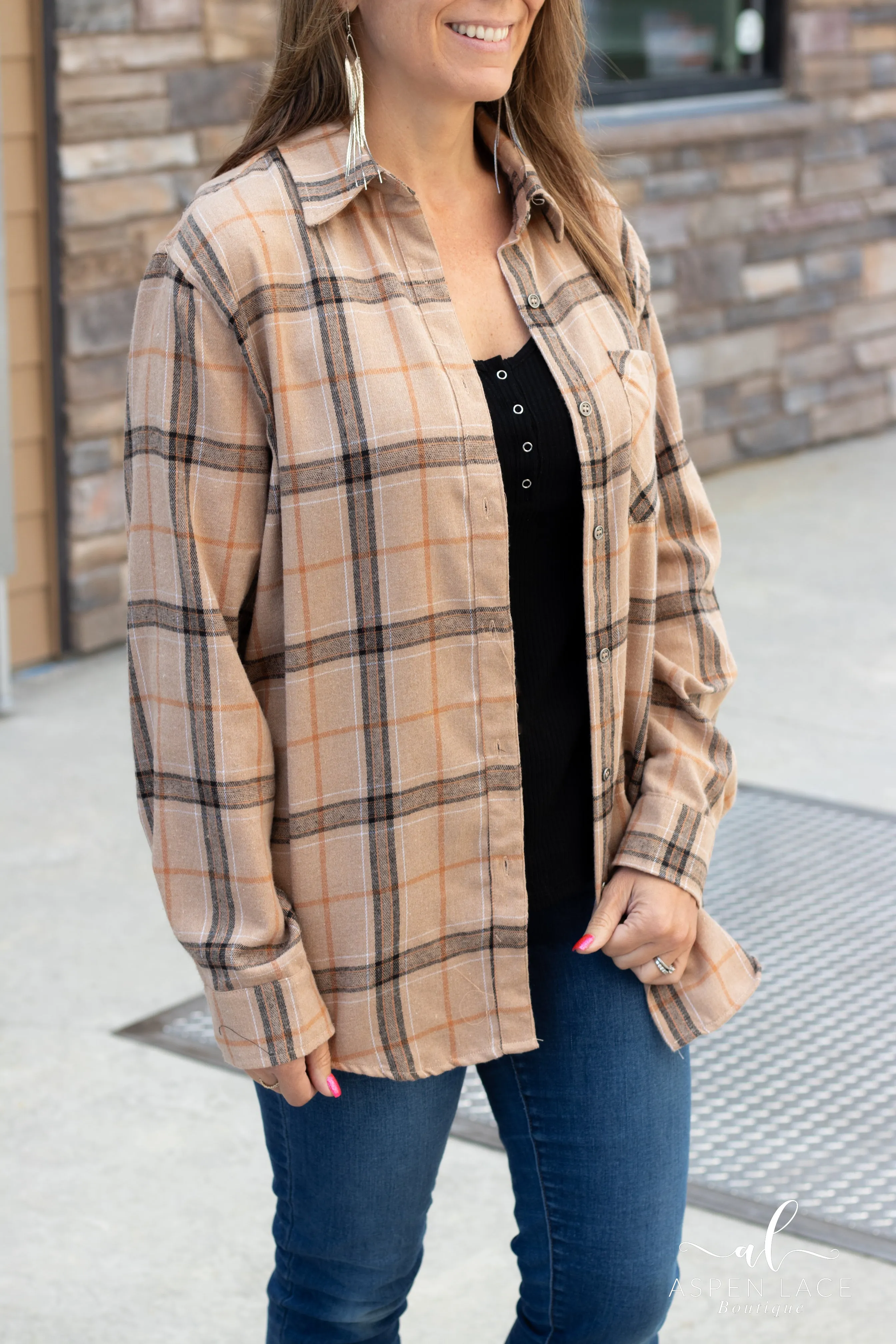 Serina Flannel (Tan)