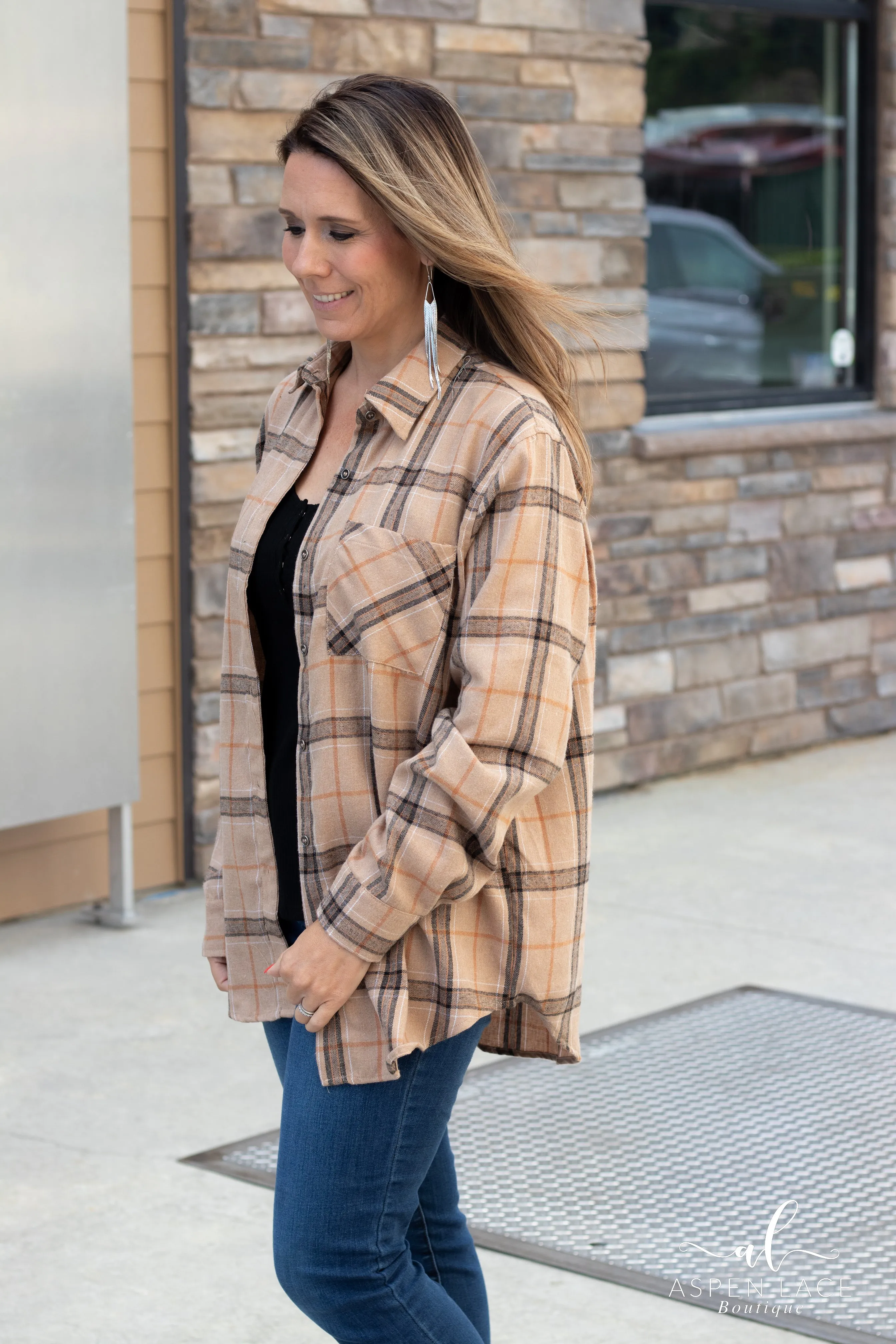 Serina Flannel (Tan)