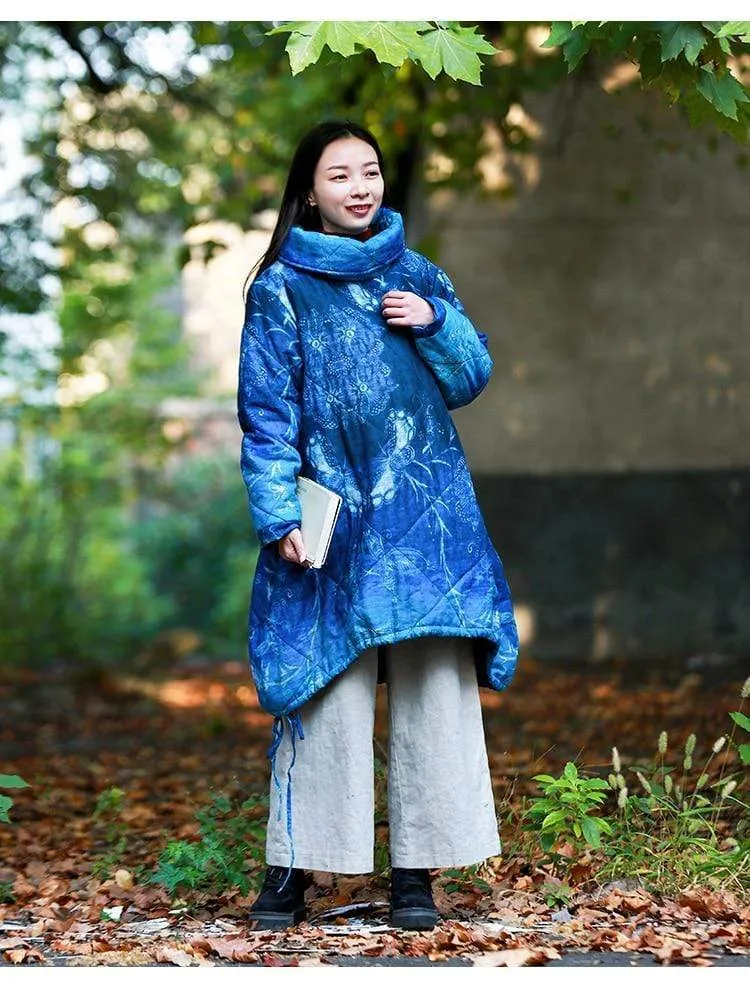 Shades Of Blue Oversized Coat