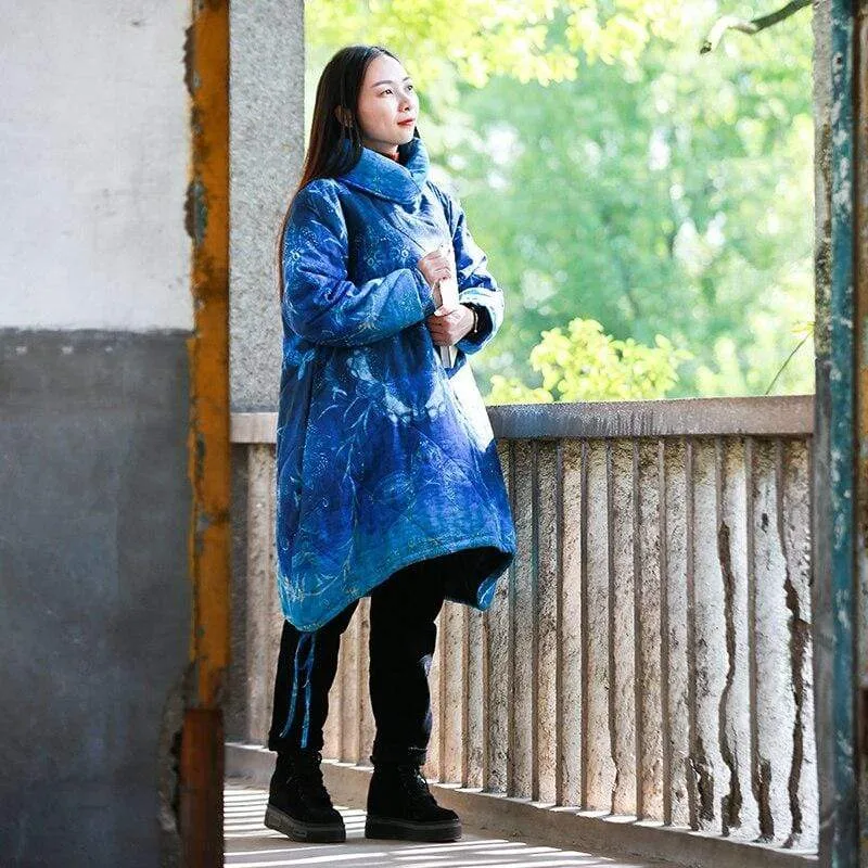 Shades Of Blue Oversized Coat