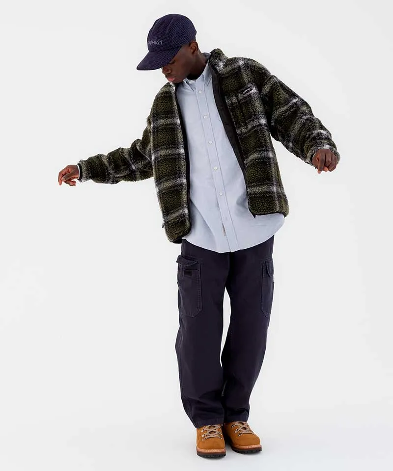 Shadow Plaid Sherpa Jacket