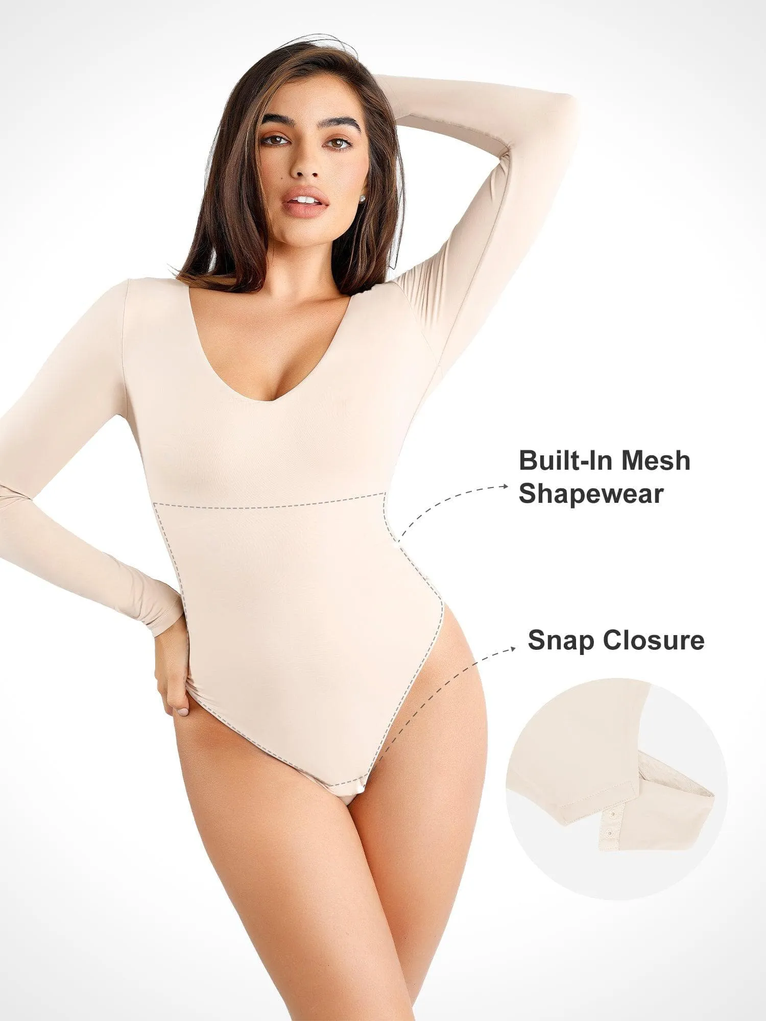 Shapewear Cloudsense Seamless Slimming Thong Bodysuits