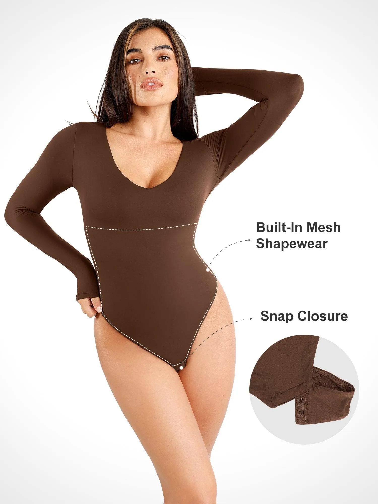 Shapewear Cloudsense Seamless Slimming Thong Bodysuits