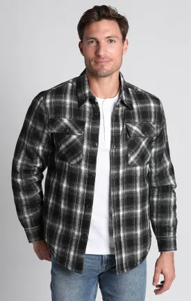 Sherpa Lined Flannel Shirt Jacket