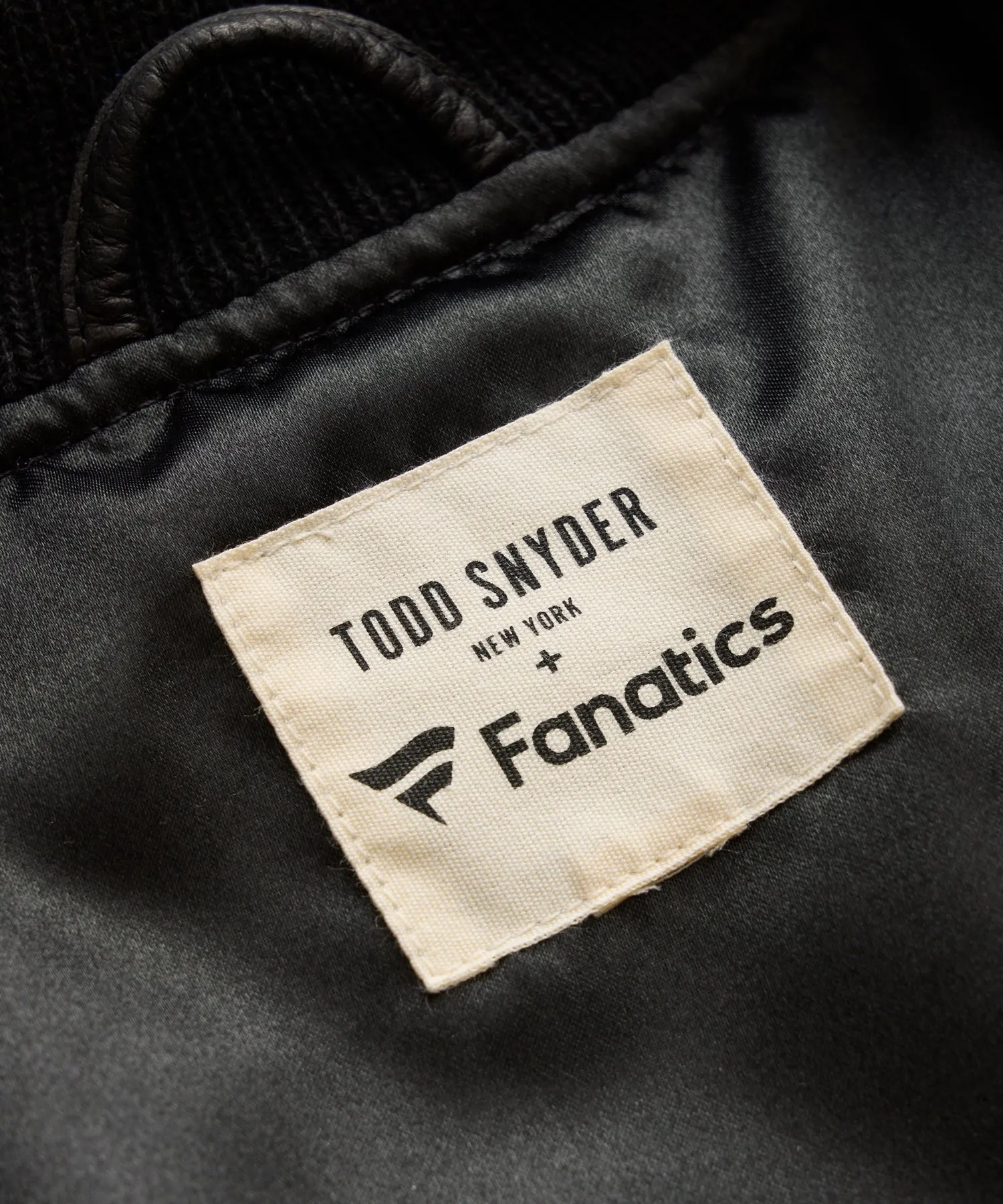 Todd Snyder   NFL by Fanatics Jets Cashmere Varsity Jacket