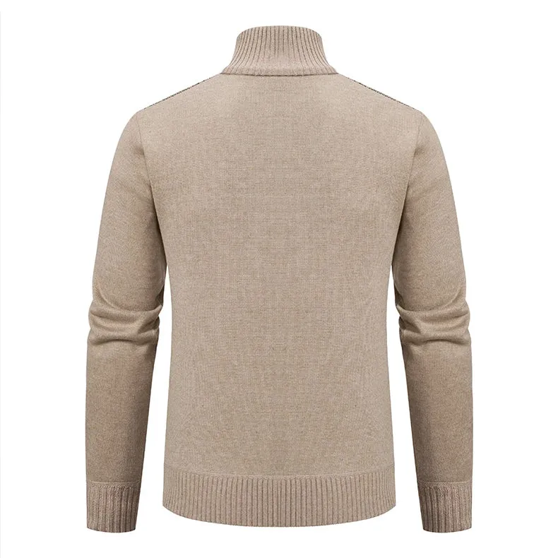 Vintage Men's Cashmere Padded Warm Sweater