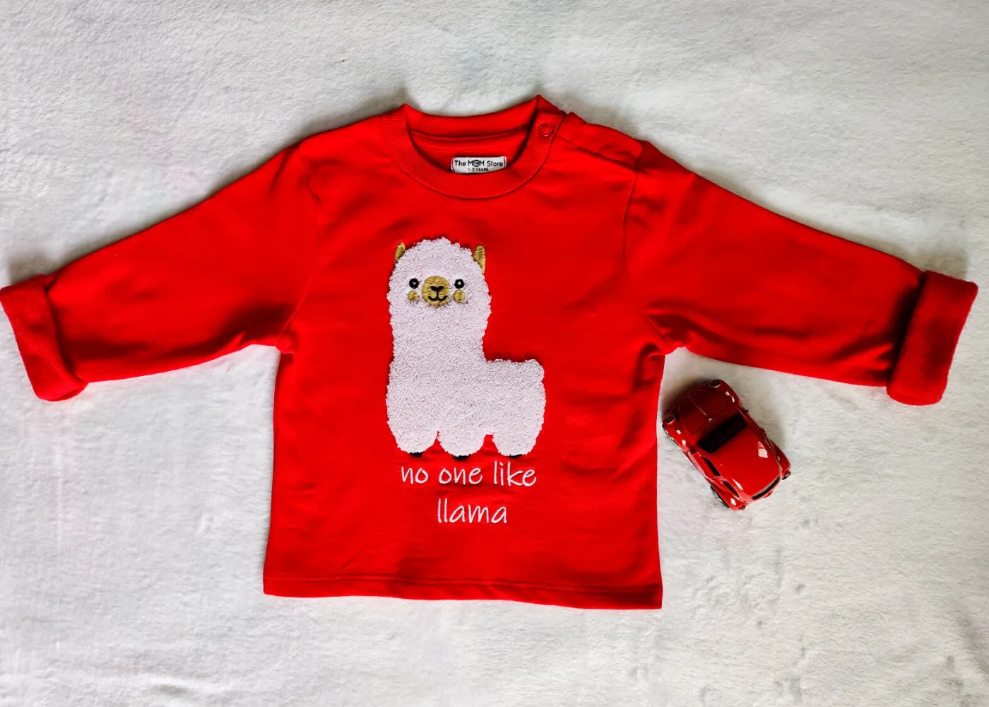 Winter Llama Sweatshirt And Grey Trouser Set