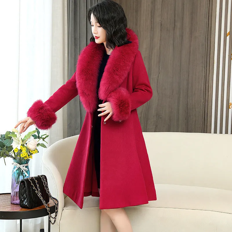 Women's Double-sided Woolen Coat - Korean-style Chic