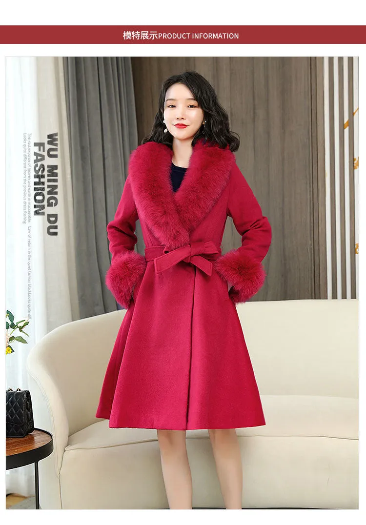 Women's Double-sided Woolen Coat - Korean-style Chic