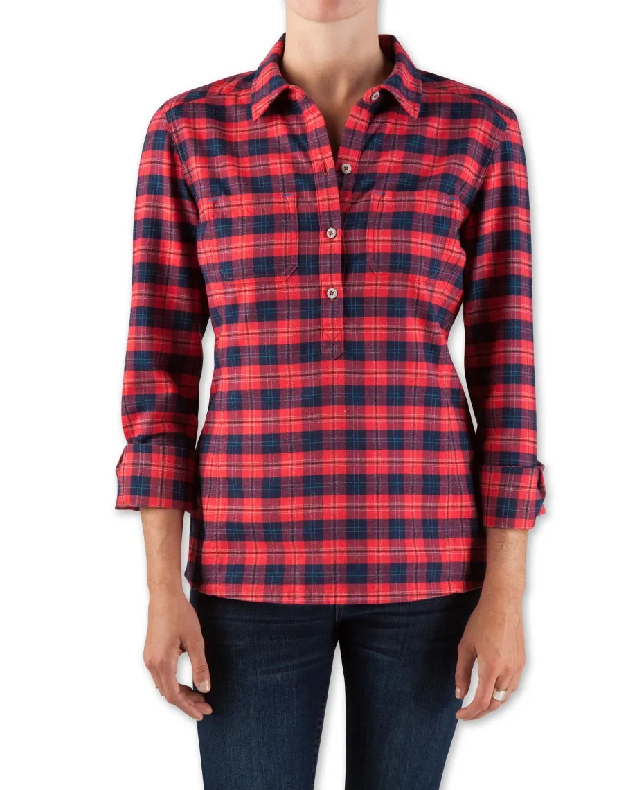 Women's Dovetail Flannel Pullover - 2015