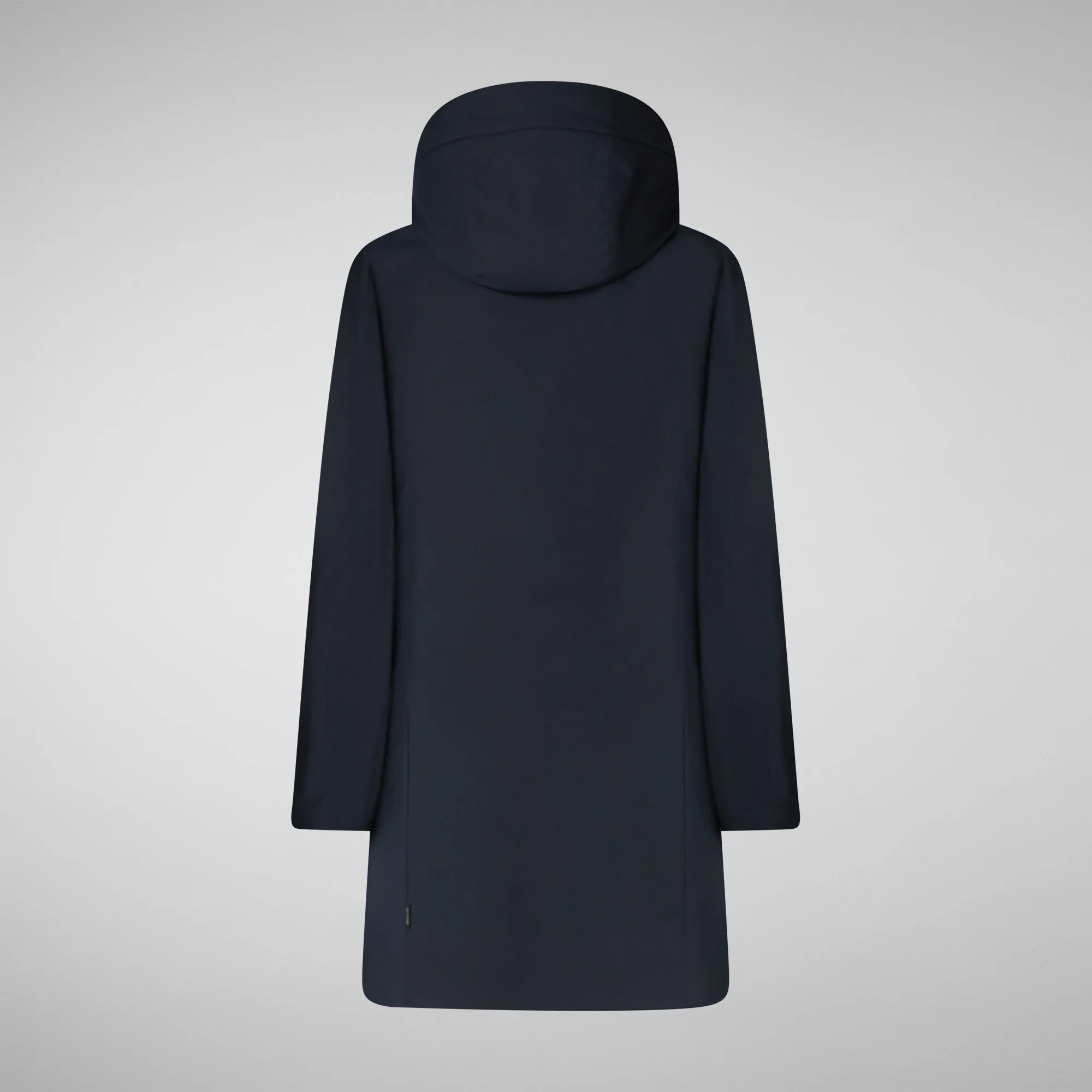 Women's Hooded Coat Leyla in blue black