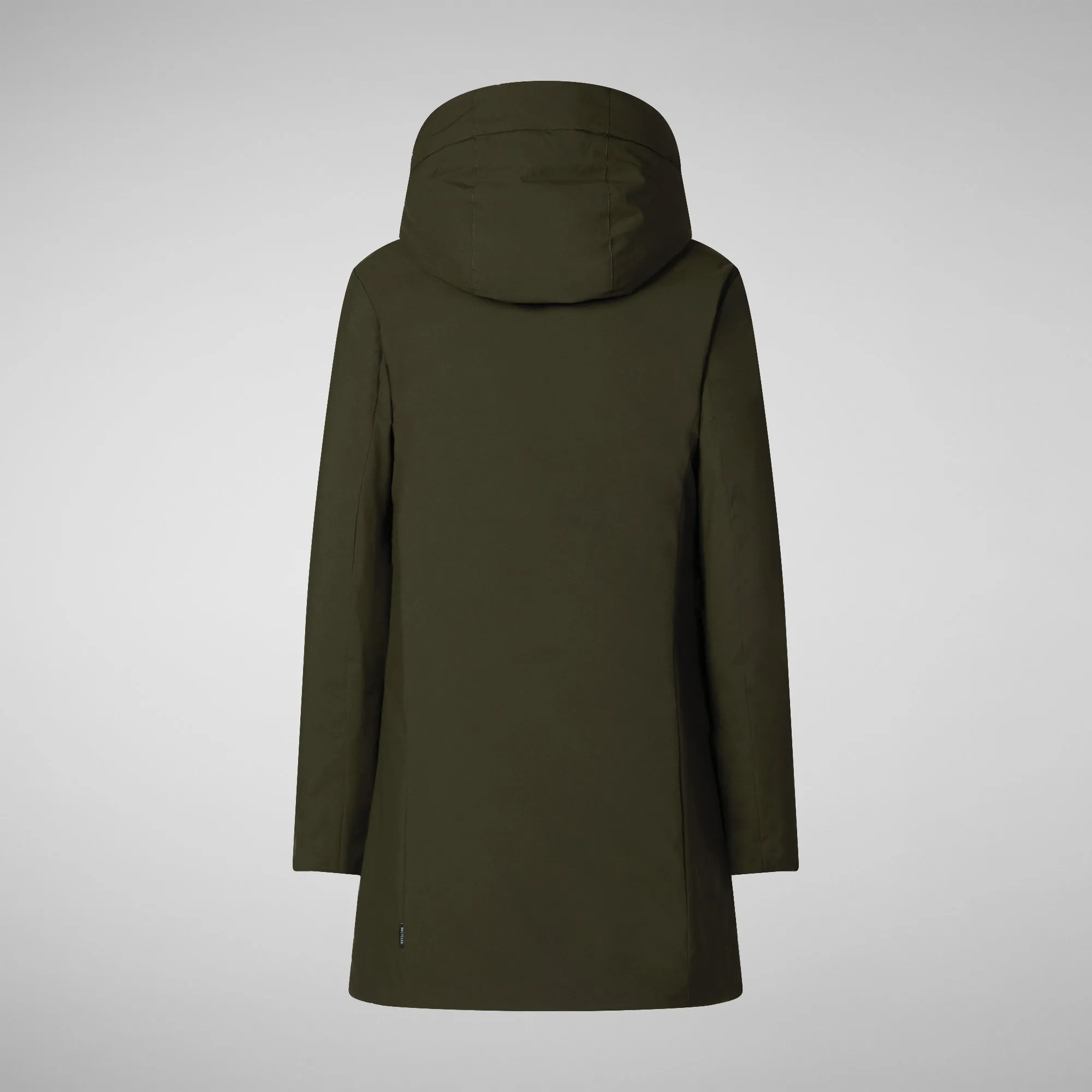 Women's Hooded Coat  Leyla  inLand Green