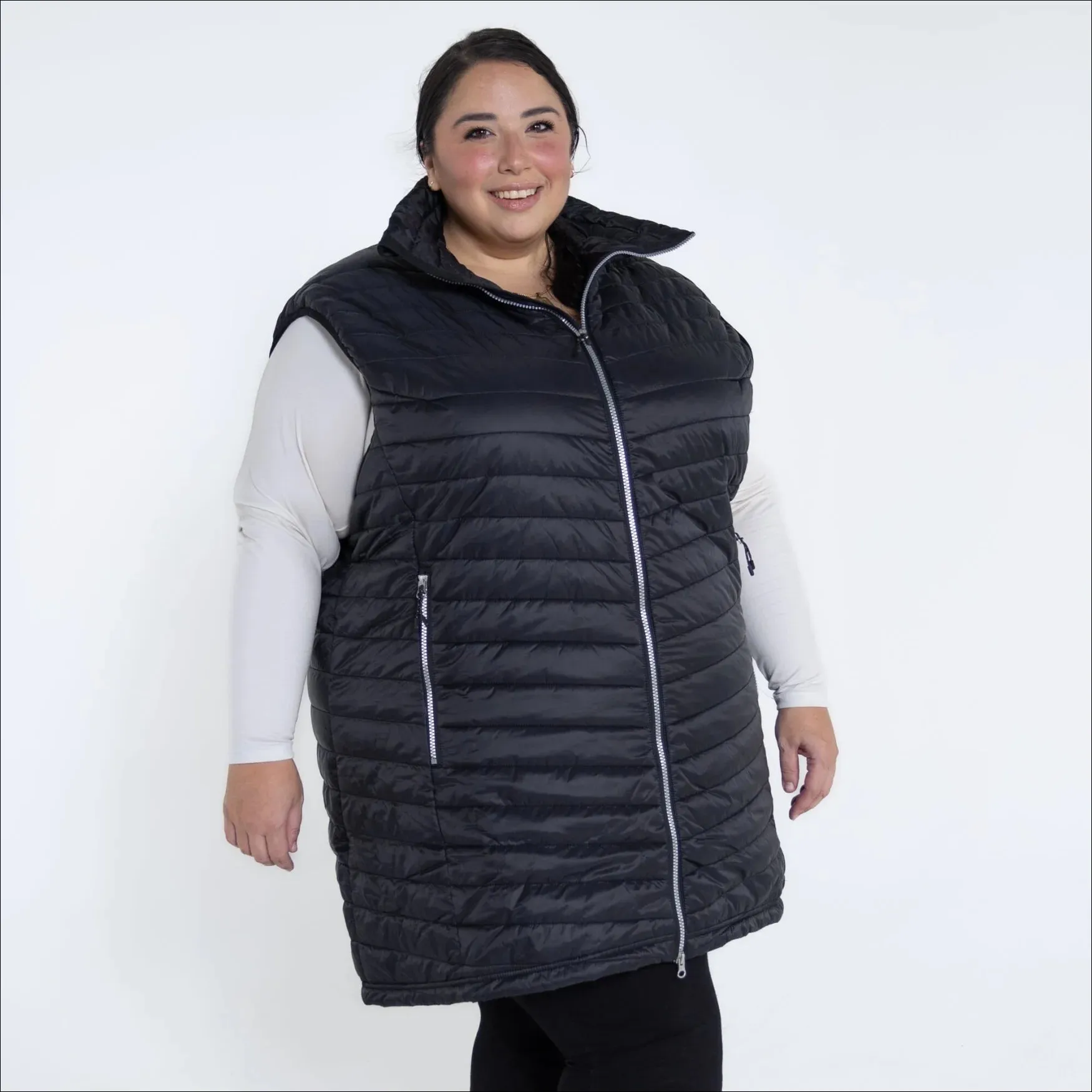 Women’s Plus Size Pristine 1X-6X Long Insulated Vest