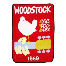 Woodstock 1969 Poster Fleece Blanket